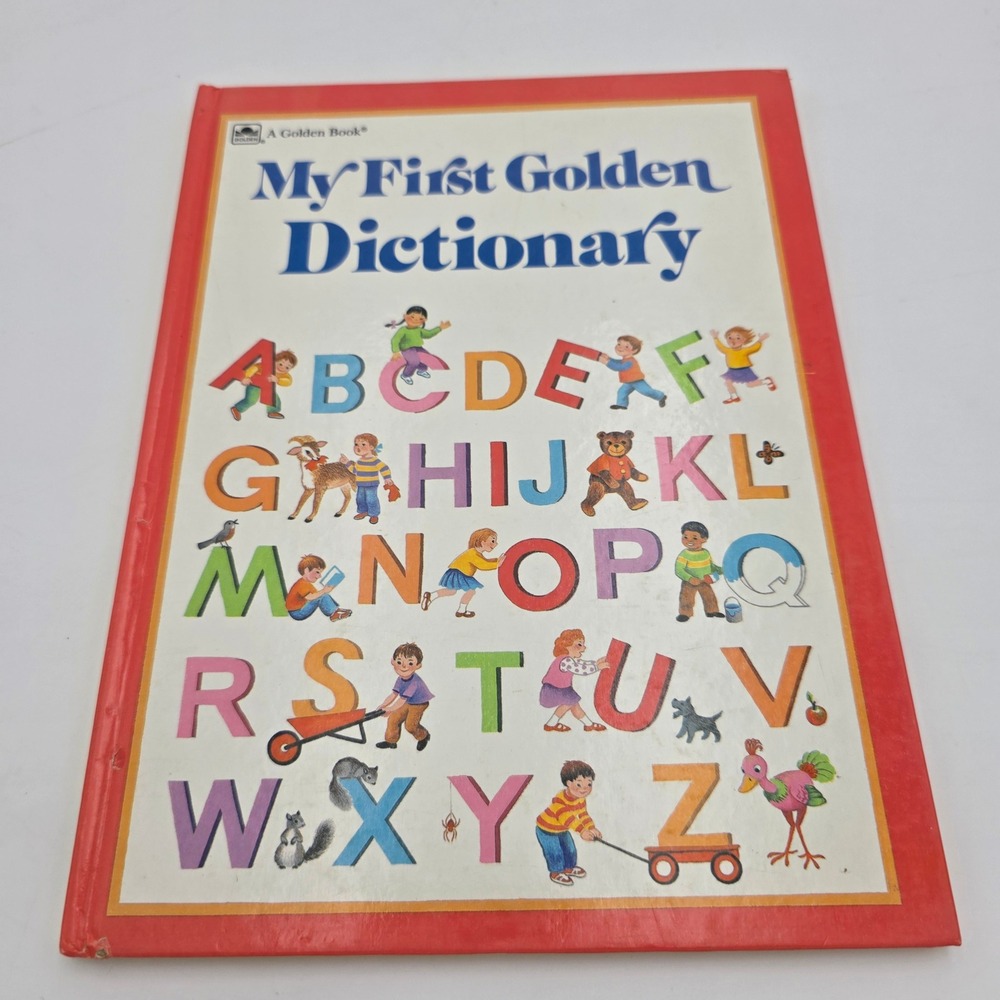 My First Golden Dictionary 1988 Hardcover Tina Thoburn Jean Chandler Vintage